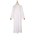 Adult Medieval Priest Costume Muslim Islamic Missionary White Long Robe Clergy Cosplay Outfits Halloween Carnival Party Clothes