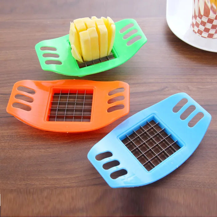 Potato Cutter Stainless Steel French Fries Cutter Potatoes Cutter Chopper Chips Making Tool Home Kitchen Gadgets Accessories