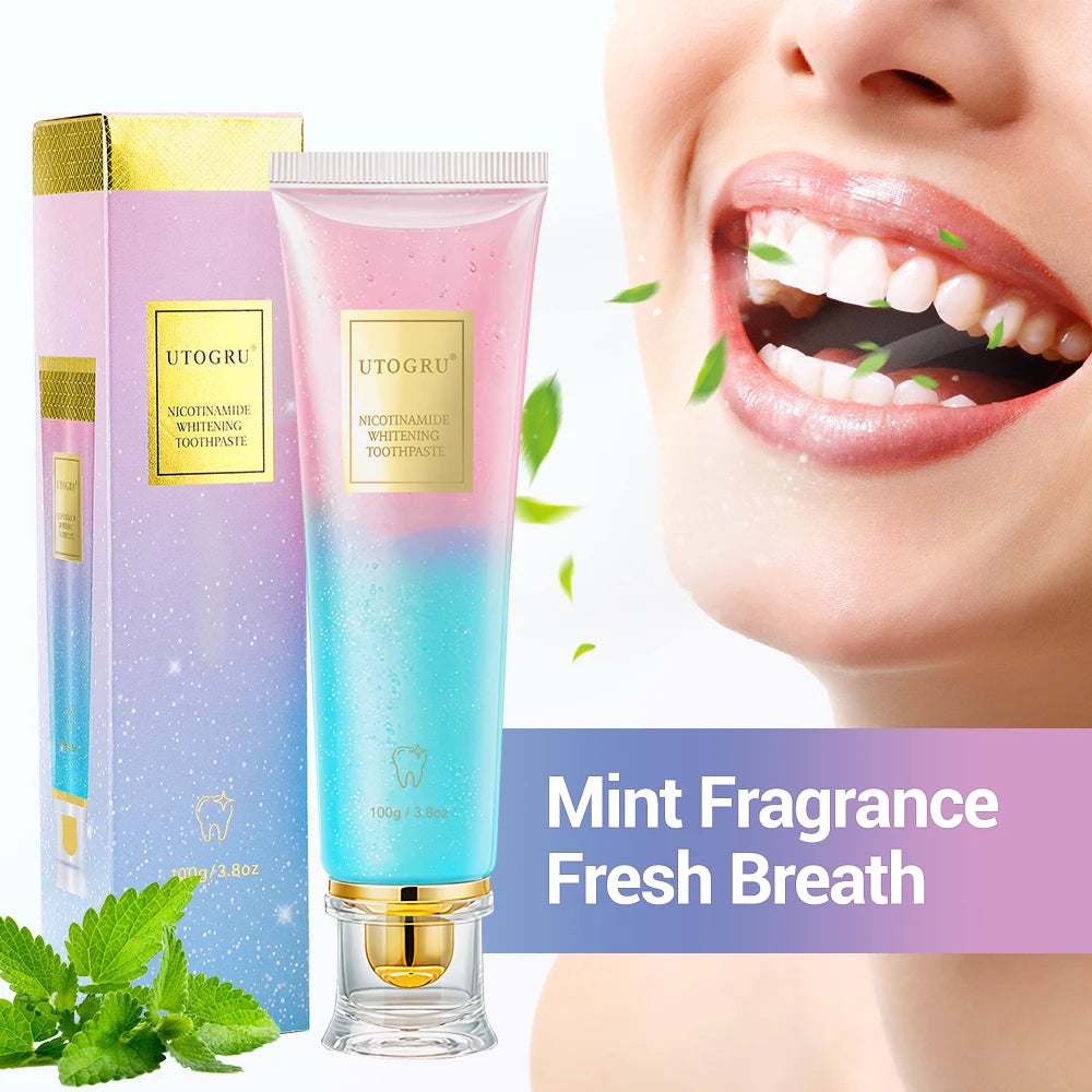 Teeth Whitening Toothpaste Effectively Removes Tea, Coffee, and Wine Stains Fresh Breath Toothpaste for Sensitive Teeth 3 Pack