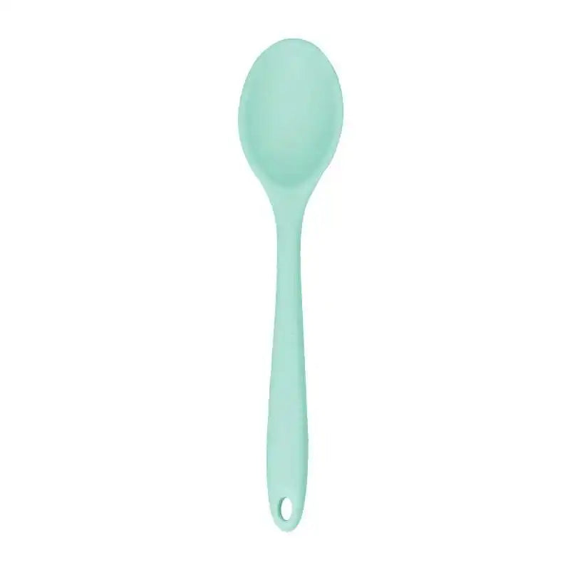 Silicone Spoon Mixing Soup Spoons Kitchen Mixing Ladle Cooking Utensils Kitchenware Tool for Stirring and Serving