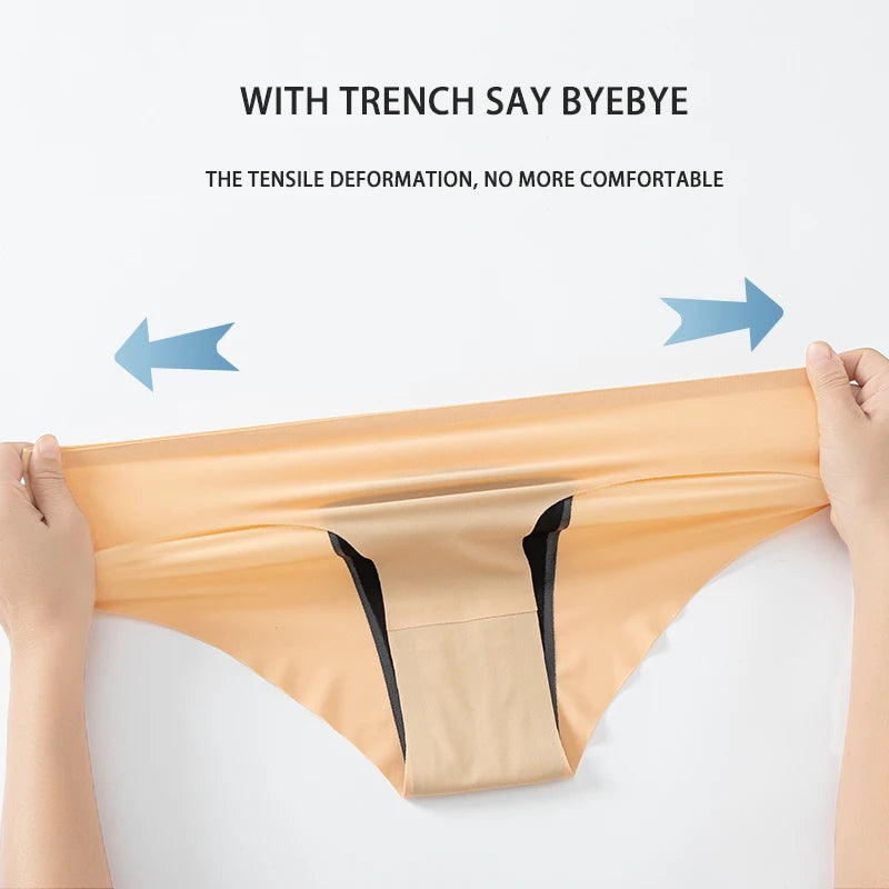 Menstrual Panties Women Underwear intimatePantsHighWaist Absorvent PadSeamless Super Absorbent Abundant  Flow BriefWithLeakProof