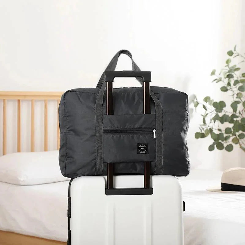 Foldable travel luggage bag, airline carry-on bag, lightweight large-capacity bag, sports weekend travel