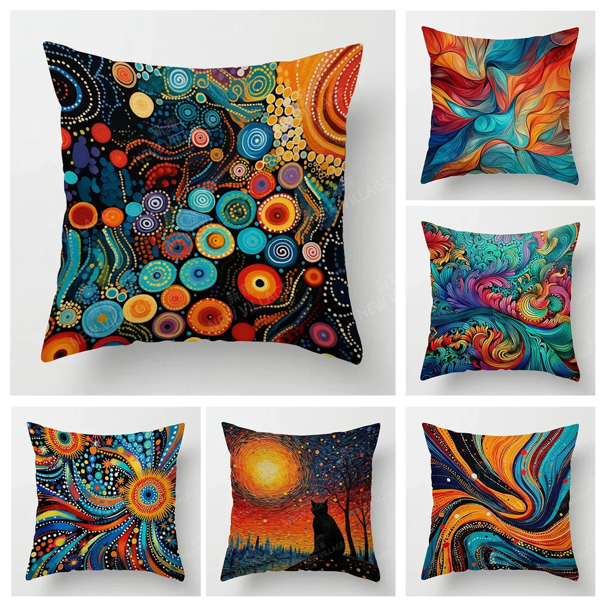 Modern Decorative Cushion for Home Living Room Decor Throw Pillow Cover 45*45 40x40cm 60x60cm 45x45cm 50x50cm Abstract sofa