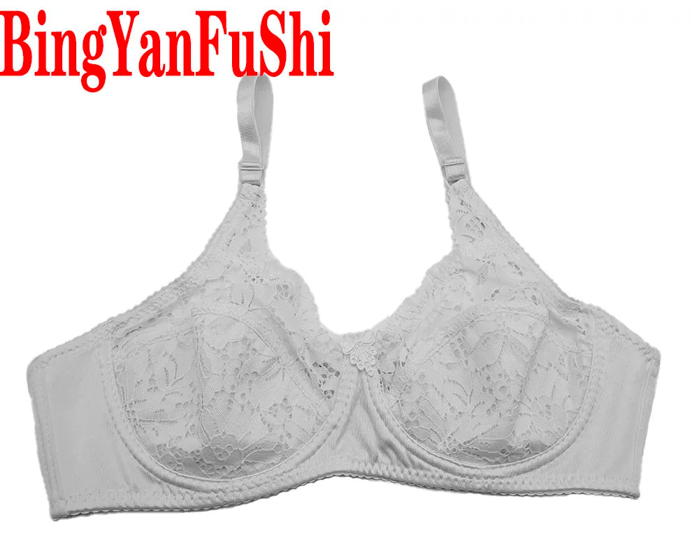 Bra 32-46 Women Lace bralette Sleepwear Brassiere Thin Cup B C D E F soutien gorge Black White Soft bandeau BIG BUST SEXU bh C27