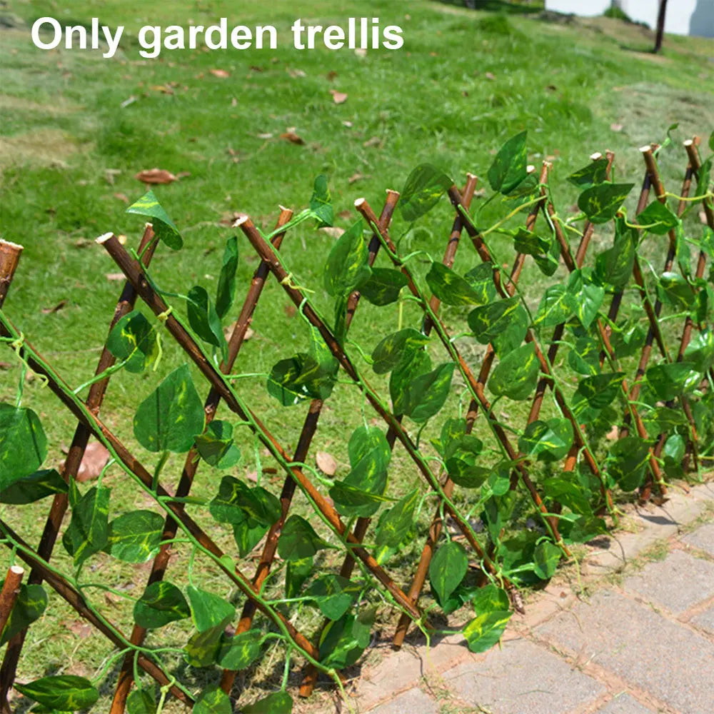 Garden Trellis Expanding Willow Trellis Plant Support Plant Climbing Lattice Yard Fence Decoration Ornaments for Garden Hot Sale