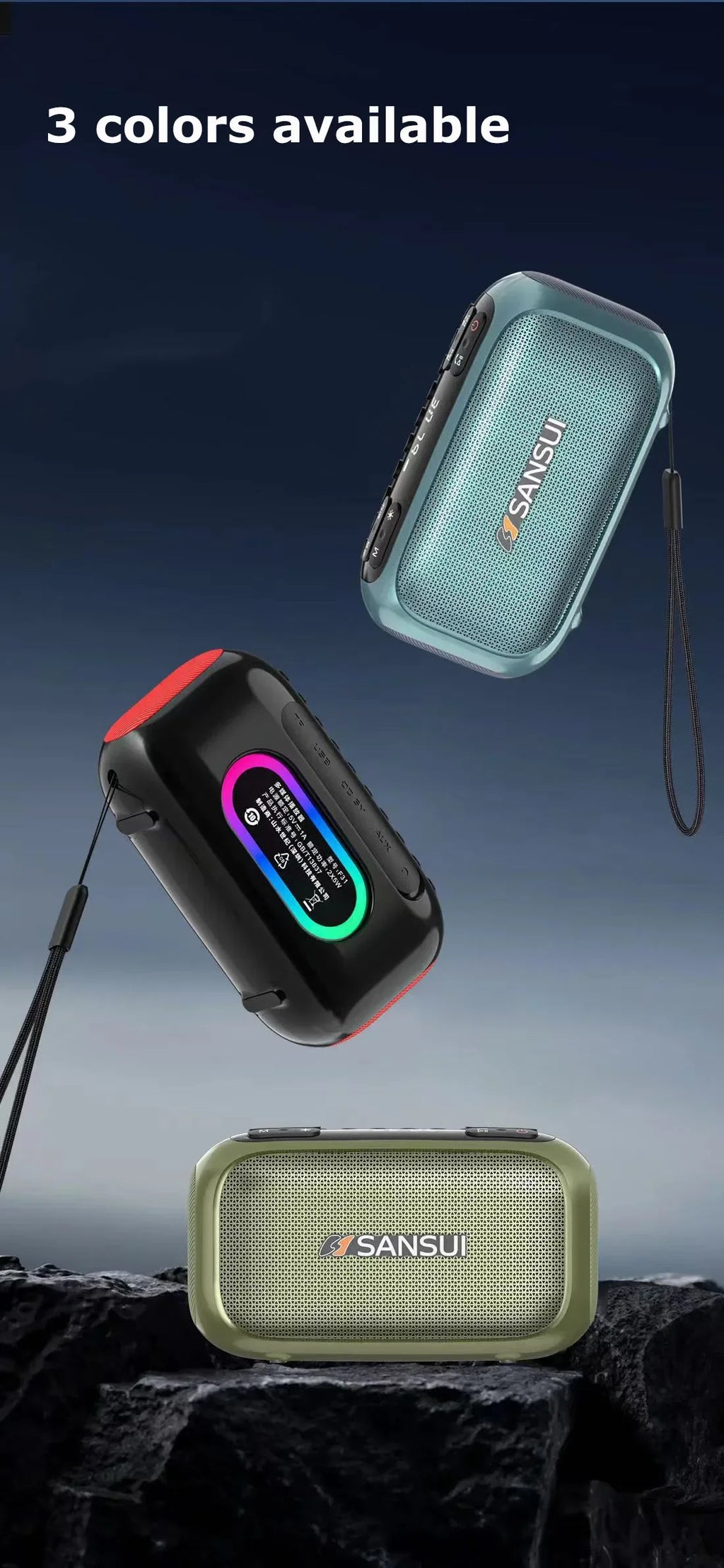 Mini Soundbox Multifunctional Digital FM Radio Wireless Bluetooth Speaker Recording Function Outdoor Portable MP3 Player Boombox
