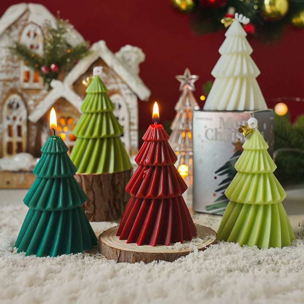 Handcrafted Christmas Tree Scented Candles | Creative Festive Ornament & Perfect Gift for Xmas Lovers | Premium Fragrant Decor