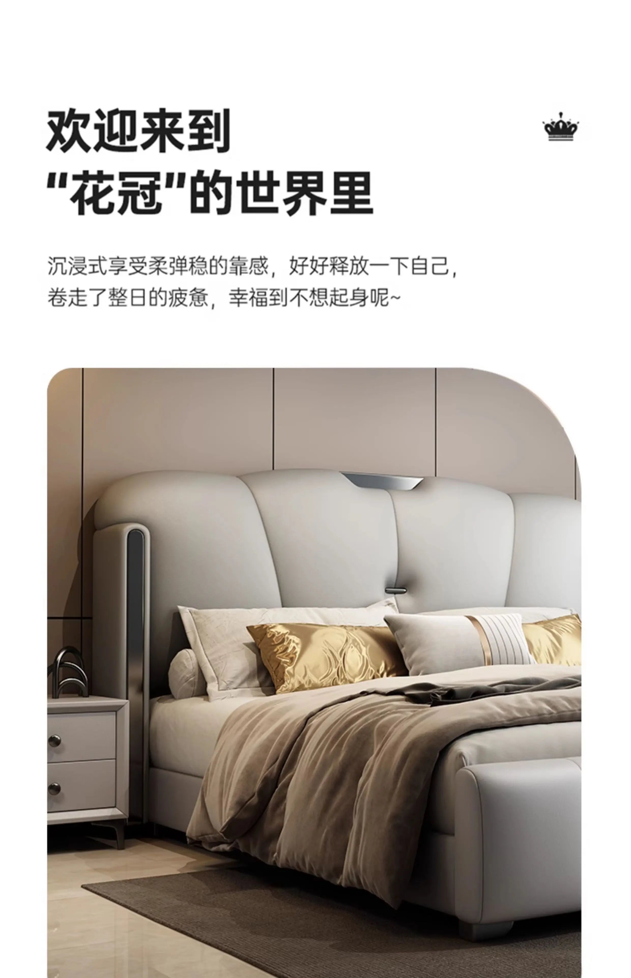 European Sleeping Bed Princess Platform Double Luxury Massage Bed Design Full Storage Sofa Letto Matrimoniale Trendy Furniture