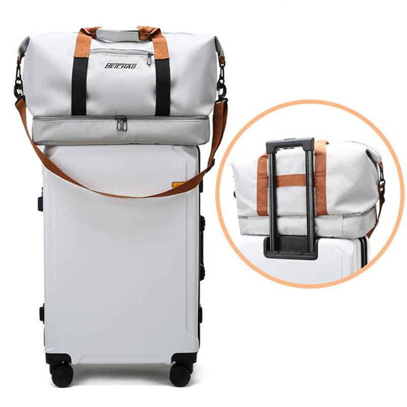 Luggage Bags Leisure Travel One Shoulder Crossbody Bag Large Capacity Breathable Waterproof Wear-resistant Men Women