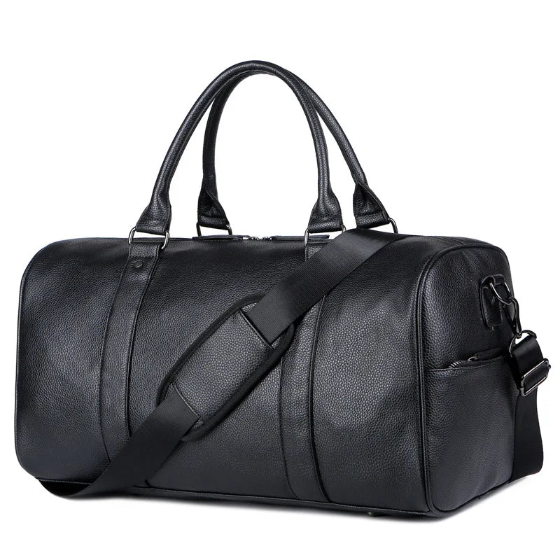 Men's Travel Bag Luxury Large Capacity  Luggage Duffle Bag Leather Portable Durable Crossbody Gym Purse Handbag Luggage Outdoor