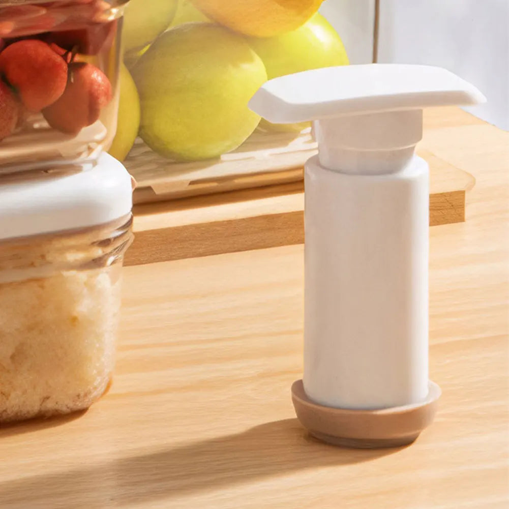 Vacuum Food Storage Container with Vacuum Pump Refrigerator Food Preservation Box with Removable Drain Plate Kitchen Storage Box