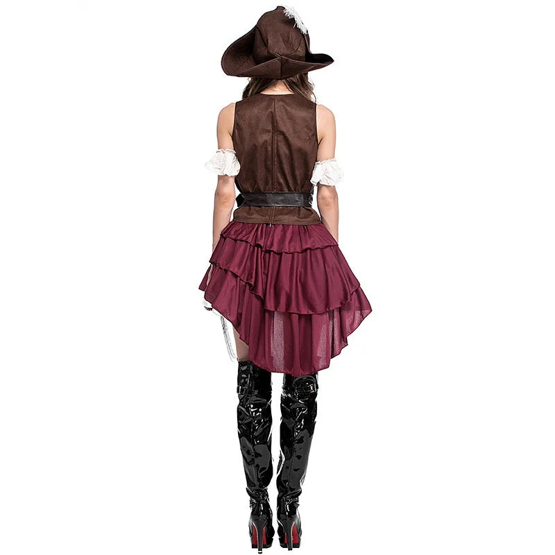 Children, adults, Caribbean pirates, character costumes, female Somali pirates, pirate suits, game costumes, uniforms