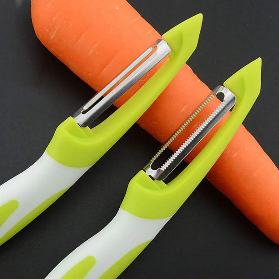 Vegetable and fruit peeler, suitable for kitchen, fruit, vegetable and potato peeler, ergonomic non-slip handle and sharp blade.