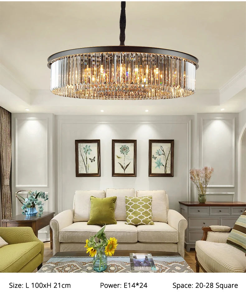 American Rustic Style Industrial Retro Led Chandelier For Living Room Dining Bedroom 2024 Modern Home Decor Pendant Ceiling Lamp