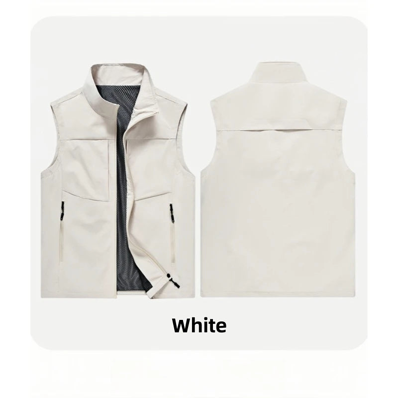 Men‘s Vests Casual Winter Fleece Warm Waistcoats Fashion Thermal Vests Sleeveless Jackets Windbreaker Vests Clothing