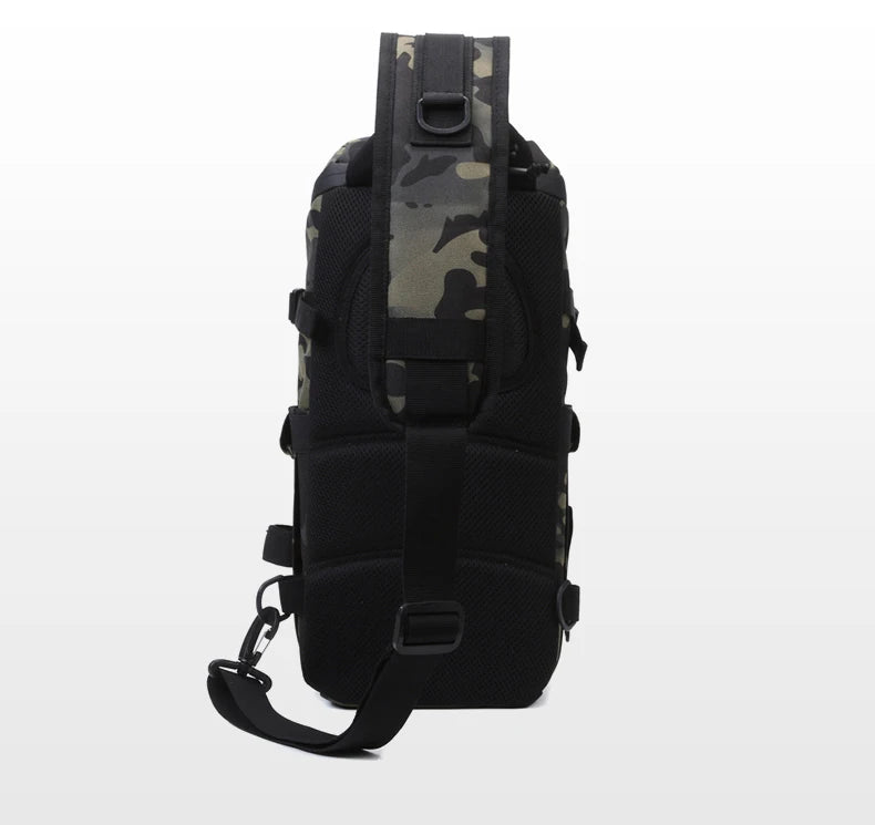 Men Chest Bag Molle Fanny Pack Outdoor Sport Fishing Hunting Camping Hiking Tactical Hook and Loop Fastener Sling Shoulder Bag