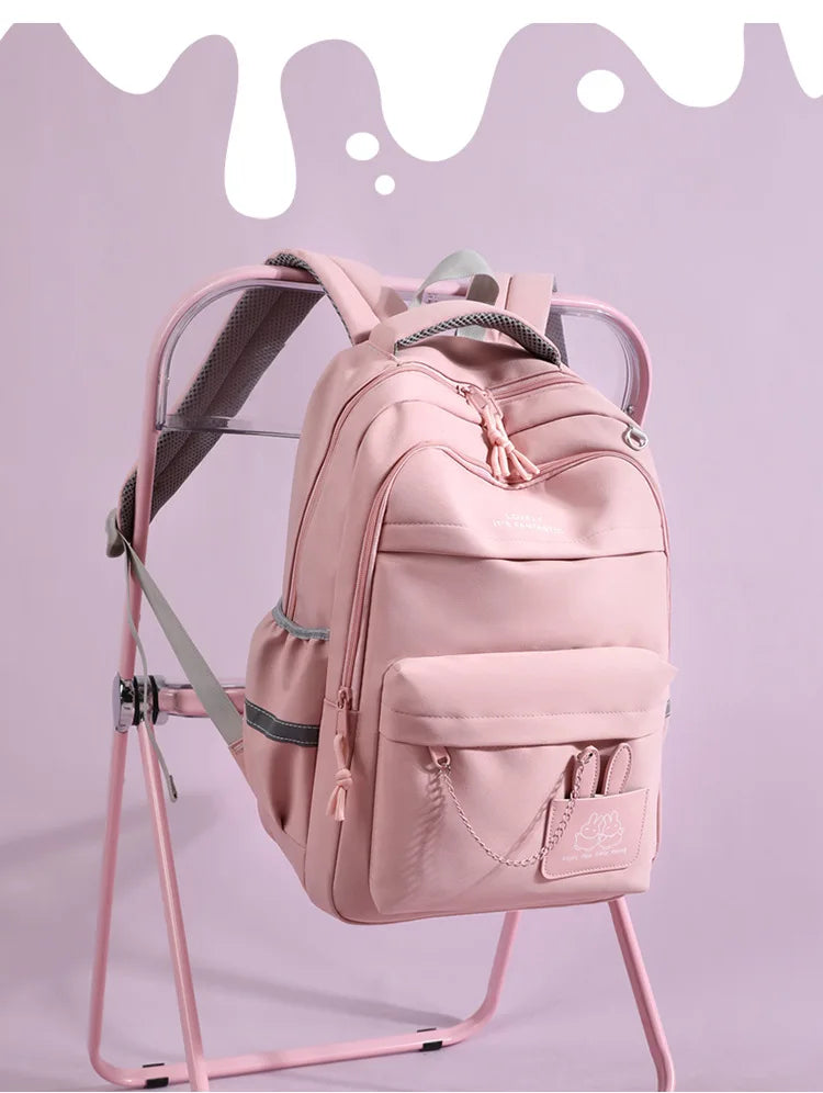 Fengdong kids school bag cute school backpack for girls children kawaii bookbag primary students gift large capacity backpack