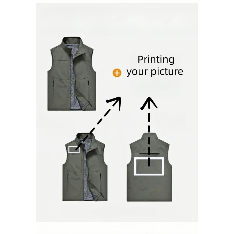 Men‘s Vests Casual Winter Fleece Warm Waistcoats Fashion Thermal Vests Sleeveless Jackets Windbreaker Vests Clothing