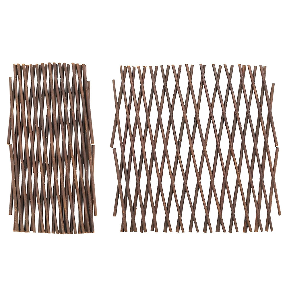 1/2Pcs Garden Expanding Trellis  Privacy Screen Wooden Fence Climbing Plants Support Lattice Yard Fence Decoration Parks