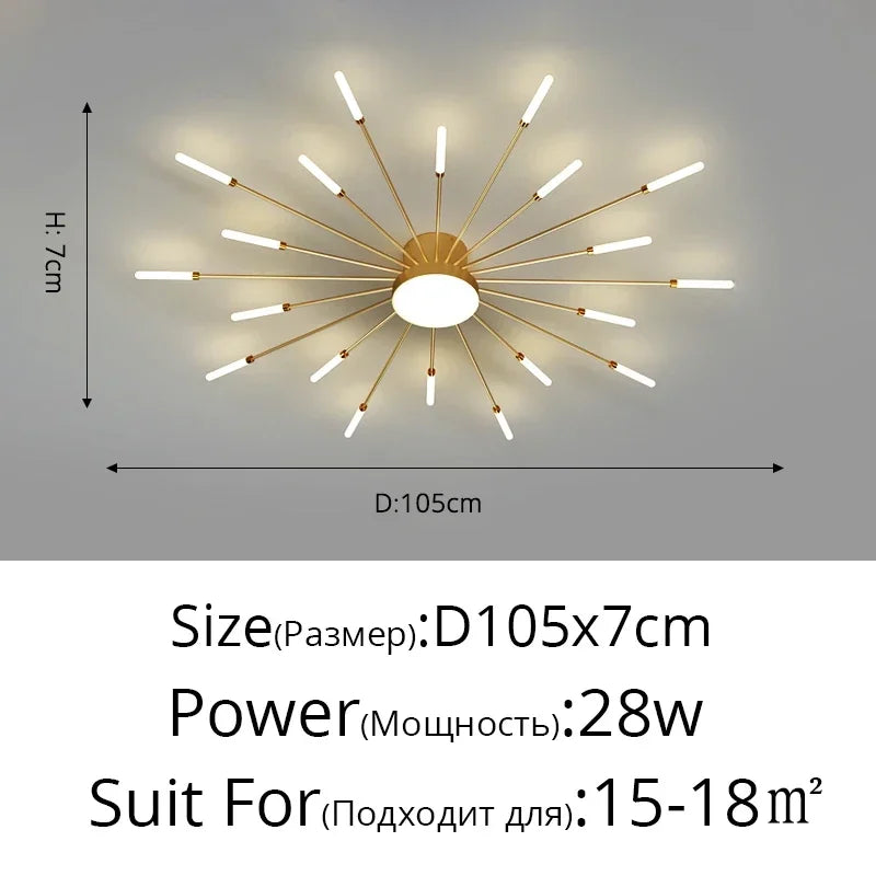 Modern LED Ceiling Lamp Luxury Household Living Dining Room Chandelier Home Decor Bedroom Pendant Light Kitchen Lustres Fixtures