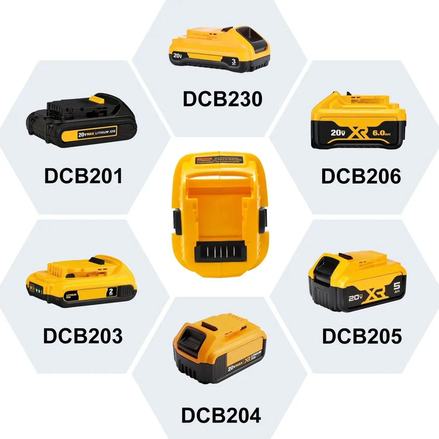DCA1820 20V Battery Adapter for Dewalt 18V Tools Convert for Dewalt 20V Lithium Battery DC9096 DE9098 DE9096