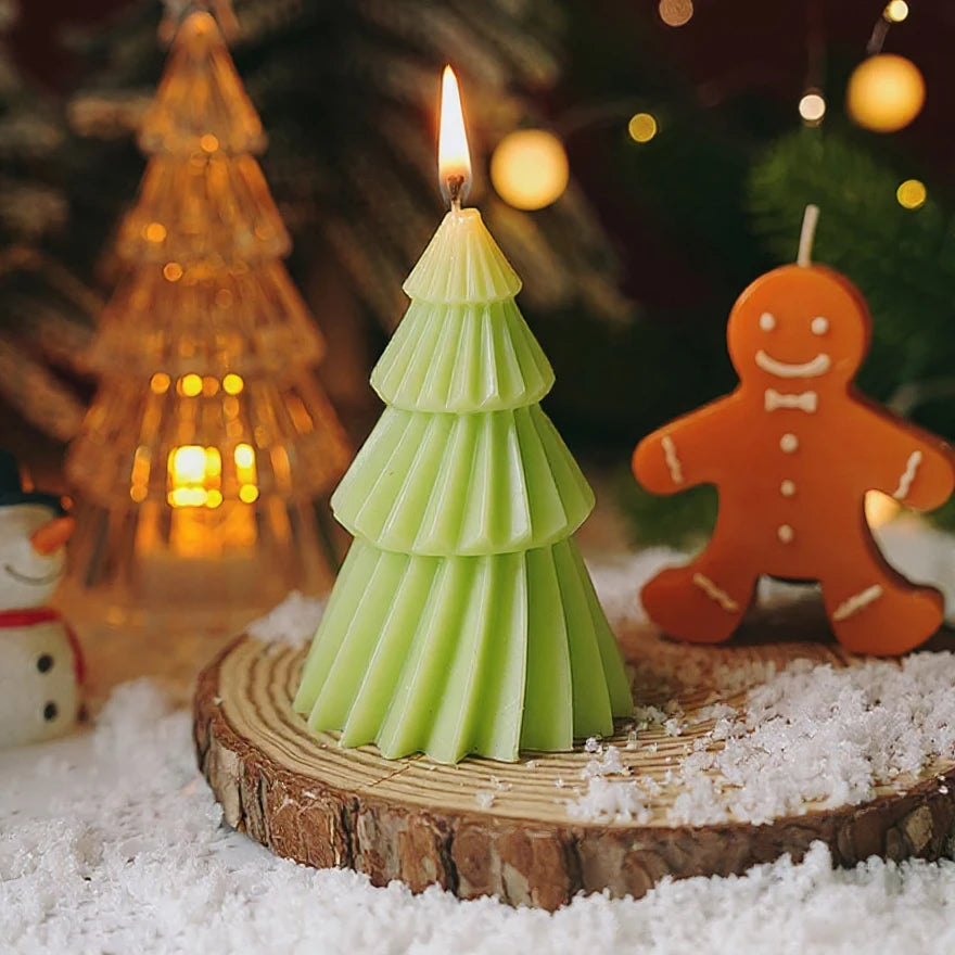 Handcrafted Christmas Tree Scented Candles | Creative Festive Ornament & Perfect Gift for Xmas Lovers | Premium Fragrant Decor
