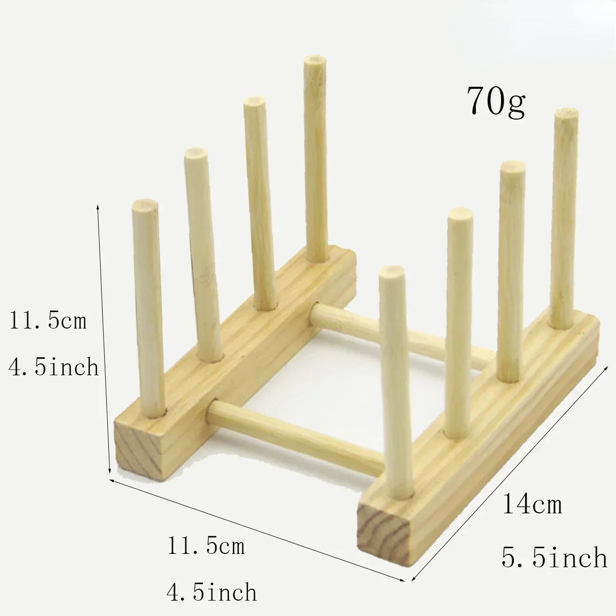 Dish Drainer Plate Rack Bamboo Shelf Cups Display Stand Drainer Holder Pan Cover Drying Organizer Kitchen Accessory