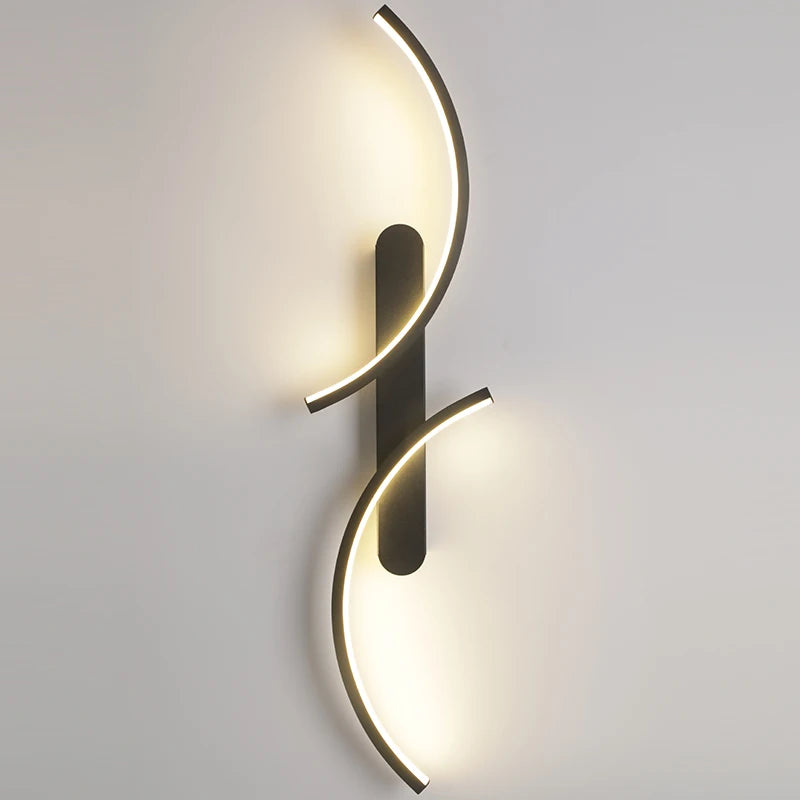 Minimalist Wall Lamp LED C Shape Wall Sconce Modern Simple for Home Decor Perfect Lighting Living Room Bedroom Hallway Office