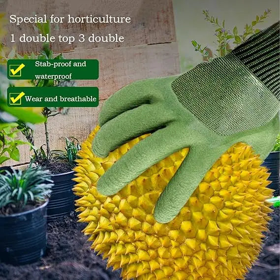 Wear-resistant Gardening Gloves Breathable Design Easy-care Non-slip Protective Gear For Vegetable Flower Plant Gardening Glove
