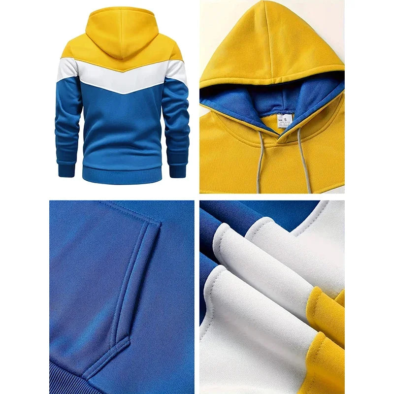 Men's Clothing Casual Sweatshirt Suit Sweatshirts for Men Daily Tricolor Hoodies Hot High Quality 2025 Sports Tracksuit Jogging