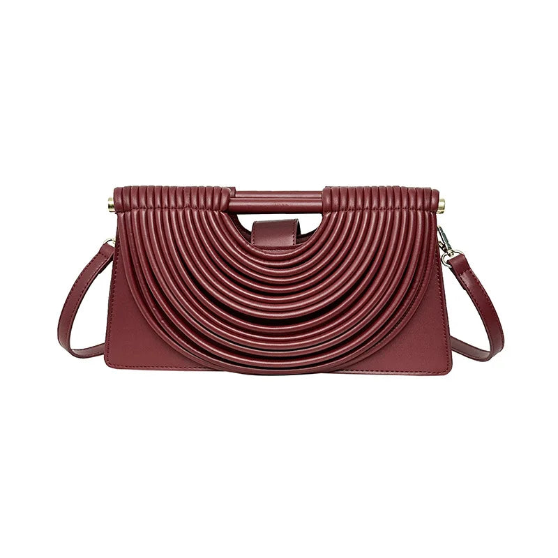 Luxury Evening Handbag For Women Golden Noodle Knot Design Dinner Party Clutch Bag Luxury Designer Square Crossbody Bags