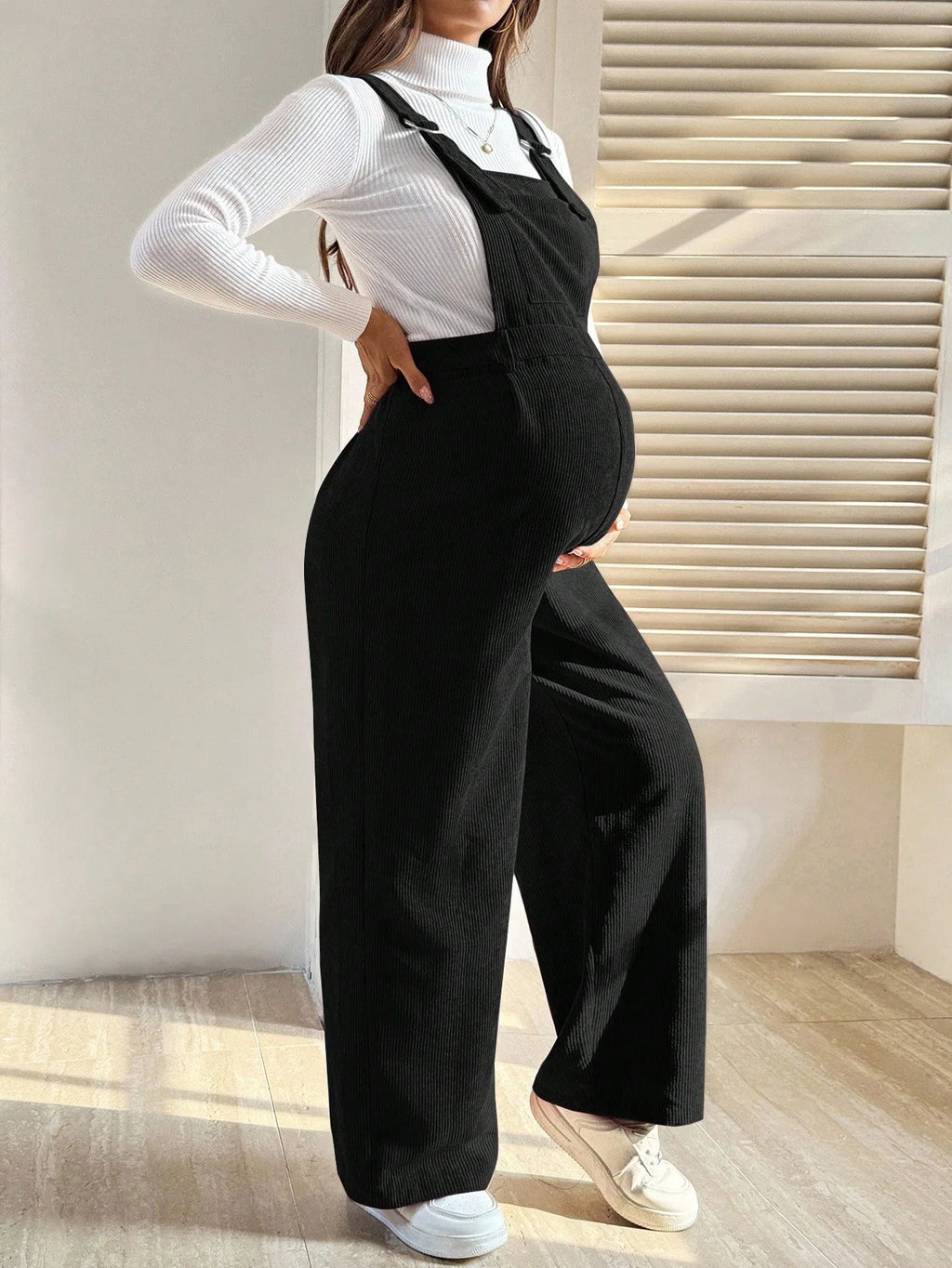 Maternity Clothes Pregnancy Clothing for Pregnant Women Pants 2025 Autumn Winter Fashion Elastic Loose Corduroy Overalls Waist