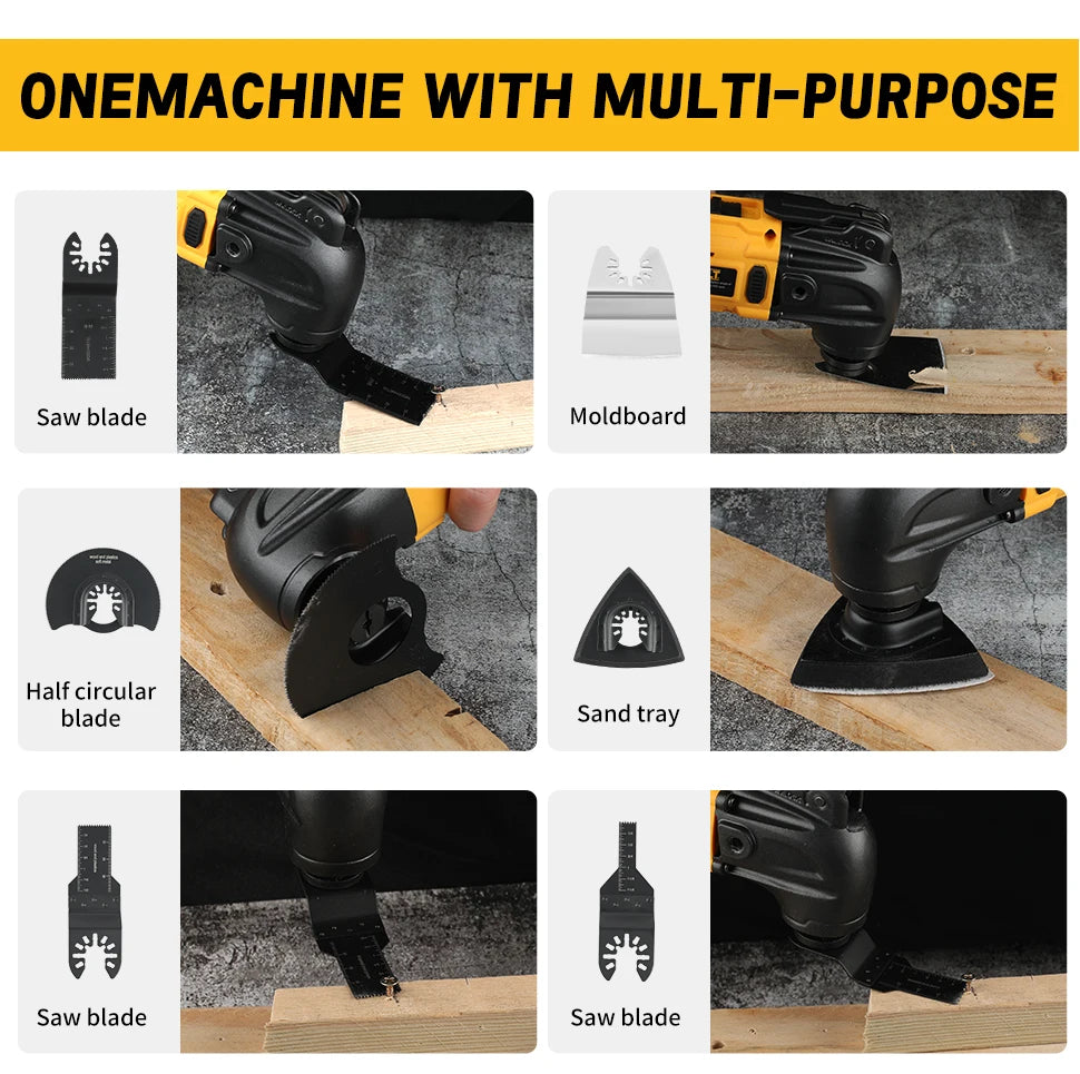 DEWALT 20V Cordless Oscillating Tool 3.2° Angle 6-Speed for Multi-Material Trimming/Cutting in Workshop & Home Renovation Tasks