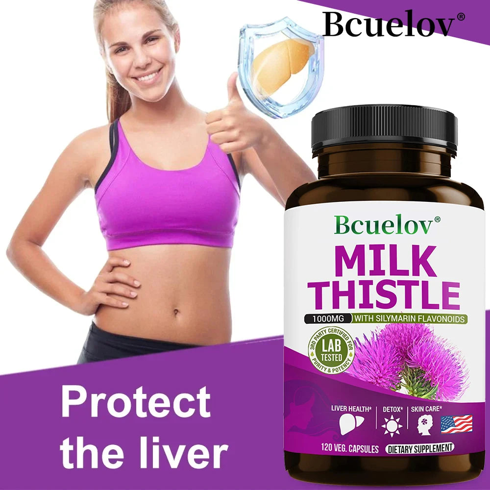 Liver Detox & Cleanse - Supports Healthy Liver Detoxification, Antioxidants, Improves Indigestion, for Men and Women