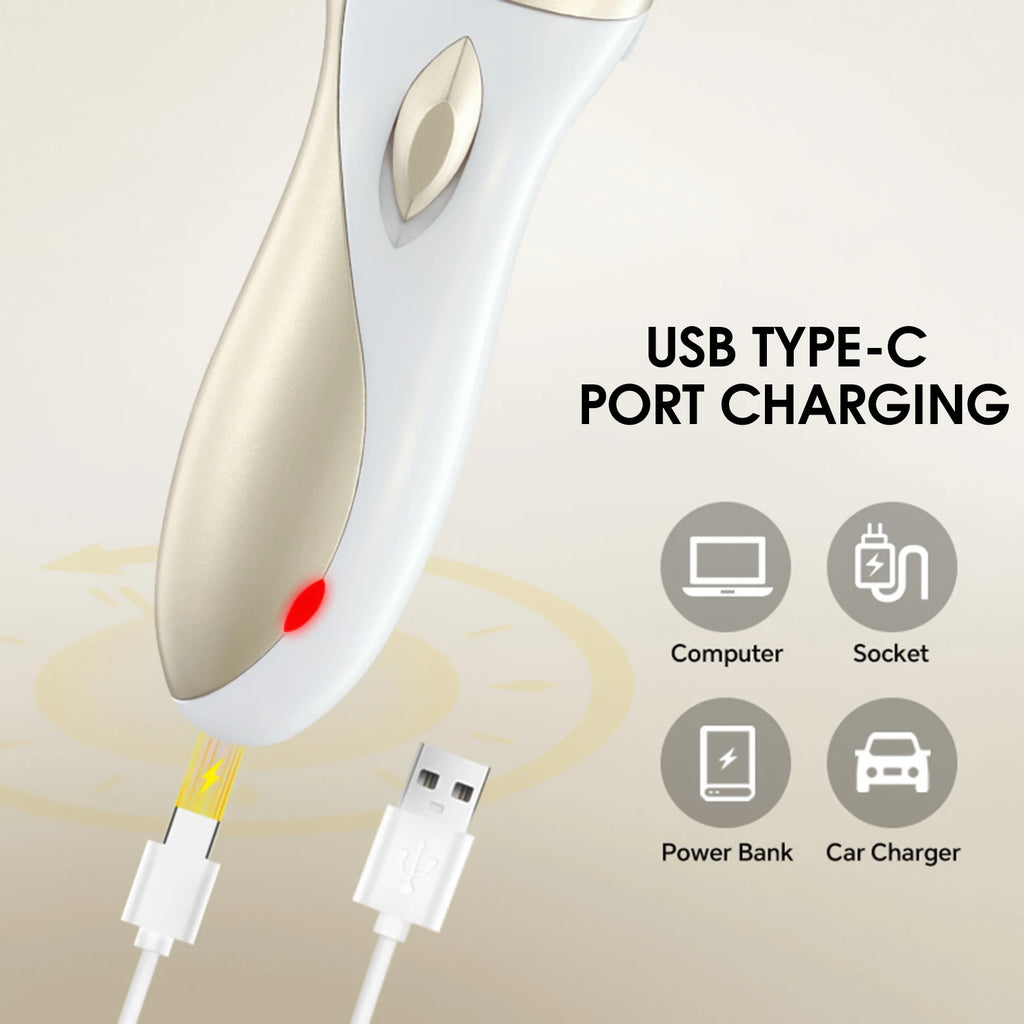 Women Epilator Electric Rechargeable Hair Shaving machine Bikini intimate zone Painless Hair Removal Underarms Leg shaver