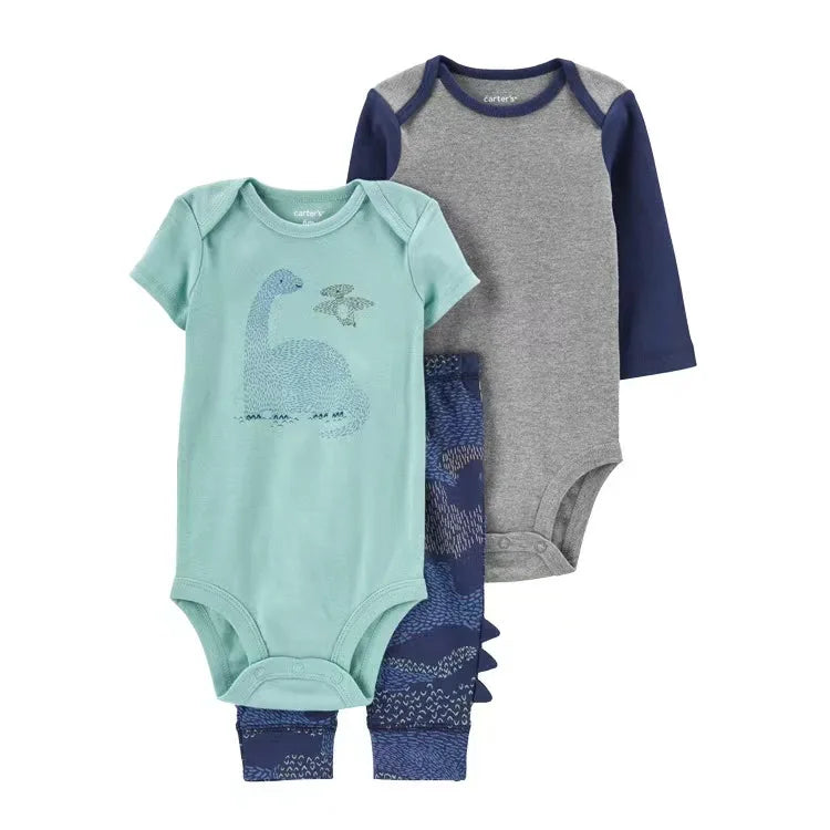 2025 Baby Girls Clothes Autumn Spring Newborn Infant Outfit Cotton Bodysuit Top And Bottom Pants Kids Toddler Clothing Set 6-24M