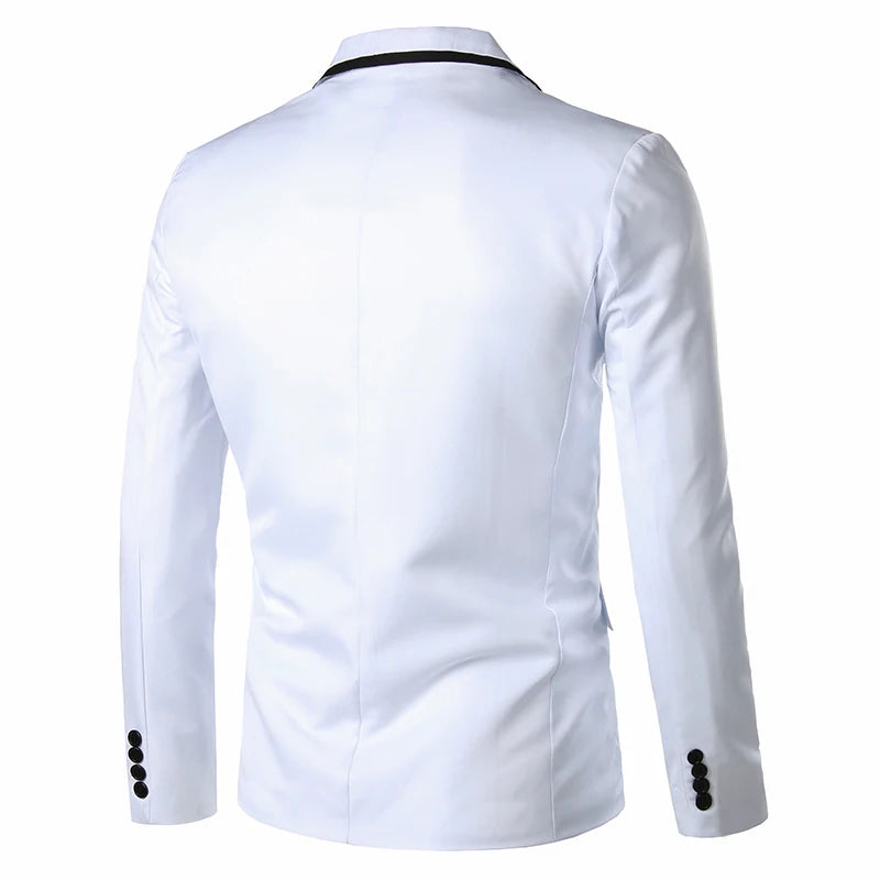 Man Party Dresses Leather Dress Coats Suits Blazer Clothing Men's Solid Color Suit Coat Mens Blazers