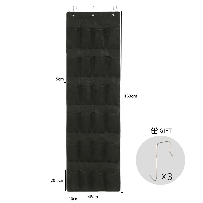 Wall Hanging Shoe Storage Organizer Bag Shoes Rack Over The Door Fabric Cabinet Closet Organizer For Shoes Clothes Storage Bag