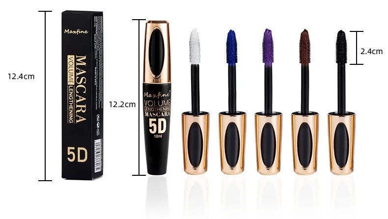 5D Mascara Makeup Waterproof Sweatproof Non-smudgy Non-smudge Natural Lengthening Lasting Cosmetics Makeup Cosmetic