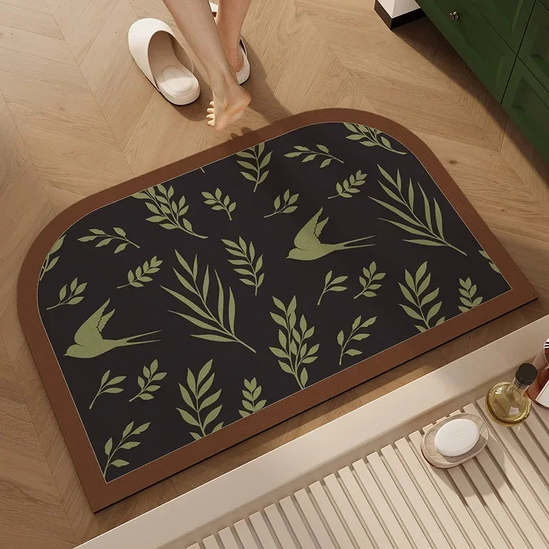 Bathroom Mat Toilet Entrance Doormat Bath Rug Non-slip Carpet  Absorbent Foot Mats for Floor Anti-slip Area Rugs Home Decor