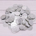 10/25/50pcs St Patrick Day Coin Props Green Clover Pattern Coin Fake Treasure Plastic Simulation Kids Festival Party Gifts Coin