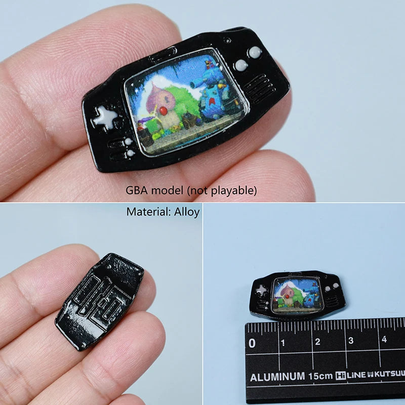 Dollhouse Compatible Miniature Game Console Model, Ideal for Decoration and Prop Photography