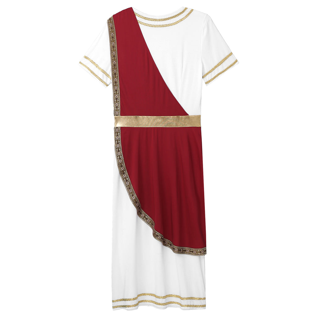 Mens Ancient Greek God Cosplay Outfit Roman Robe Costumes Ancient Greek Toga Spartan Dress Up Retro Vintage Warrior Clothing