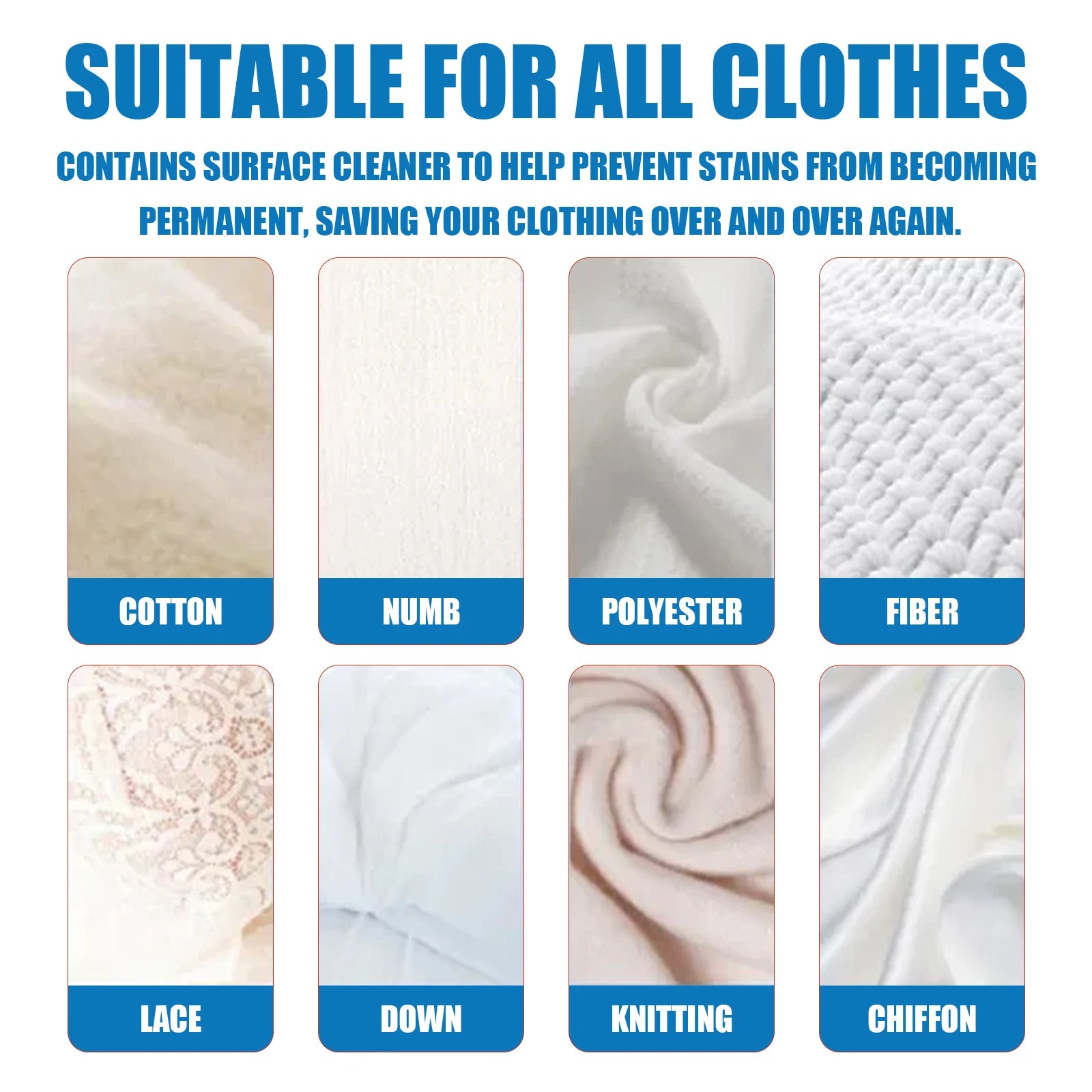 Professional Clothing Cleaner - Removes Stubborn Stains, Oil & Yellowing, Dry Cleaning Formula