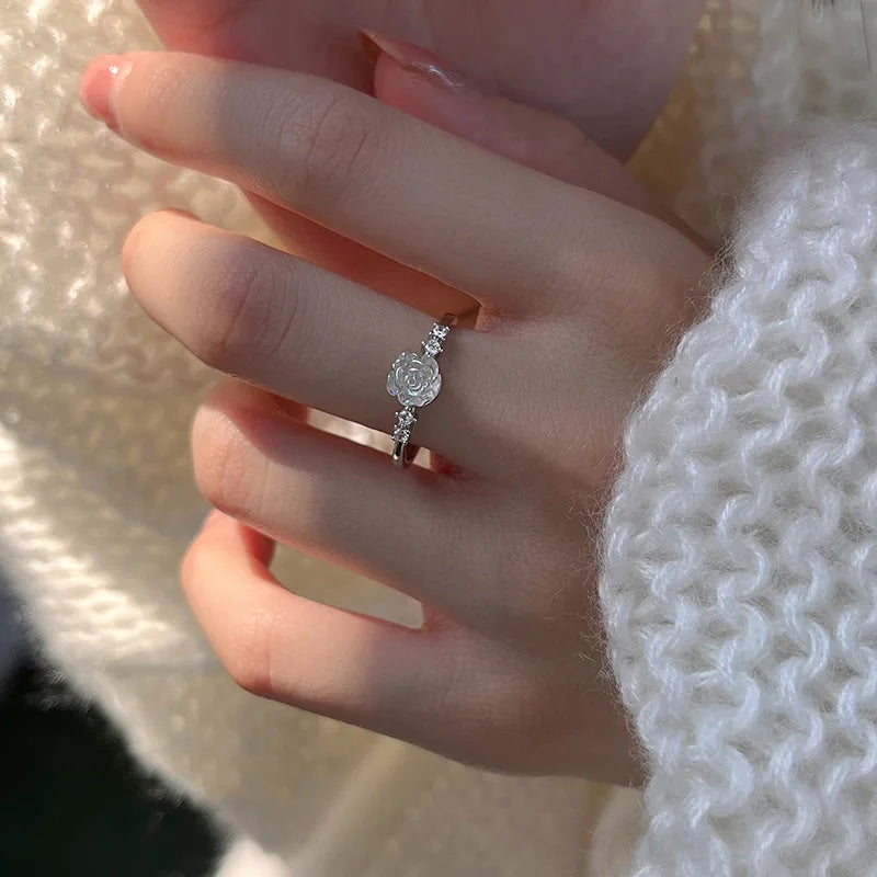 Star Couple Models Adjustable Ring Men And Women Simple Index Finger Rings Light Luxury Tide Cool Pair Of Rings Jewelry Gift