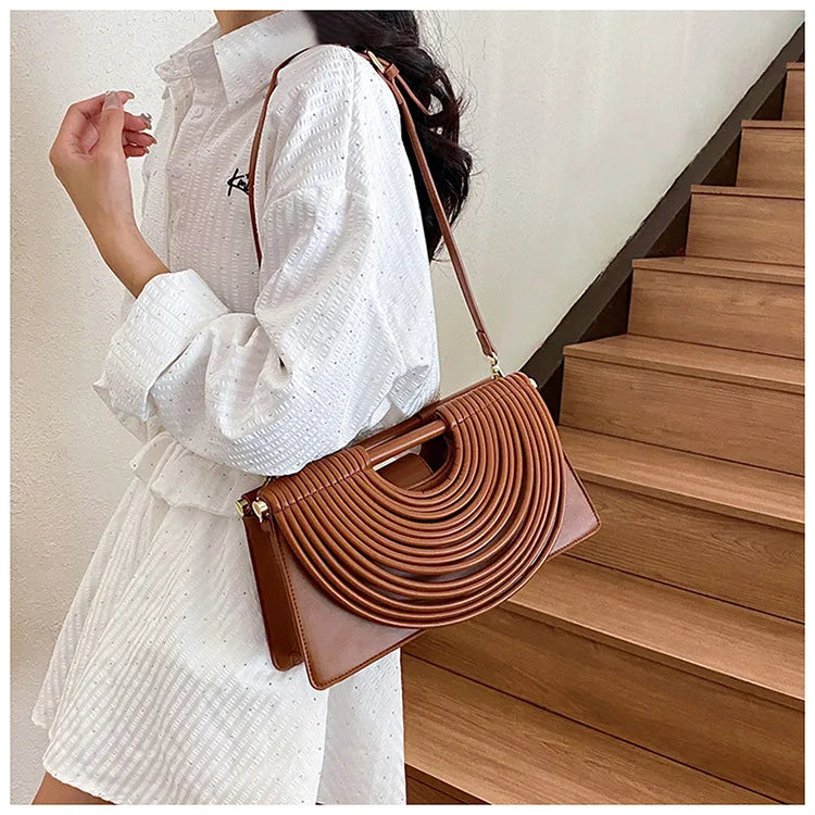 Luxury Evening Handbag For Women Golden Noodle Knot Design Dinner Party Clutch Bag Luxury Designer Square Crossbody Bags