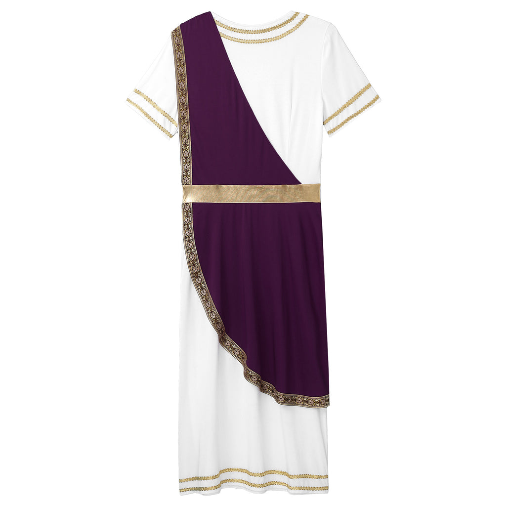 Mens Ancient Greek God Cosplay Outfit Roman Robe Costumes Ancient Greek Toga Spartan Dress Up Retro Vintage Warrior Clothing
