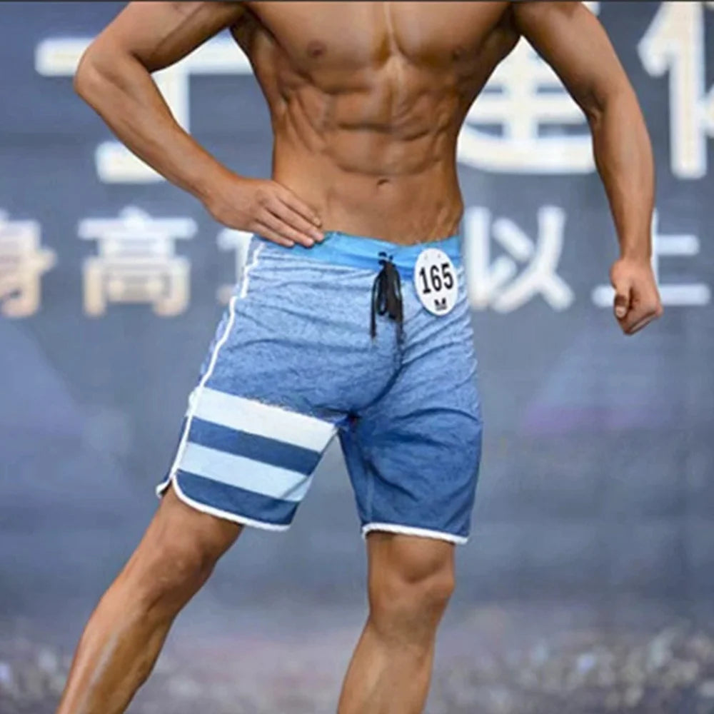 New Fashion Men's Waterproof Stretch Surf Pants Quick-Dry Bermuda Boardshorts Casual Spandex Swimming Trunks Beach Shorts T04