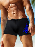 Fashionable Pool Party Swimming Trunks Men's Slim Fit Swim Shorts Gym Beach Essentials Quick Dry Stretchy Fabric