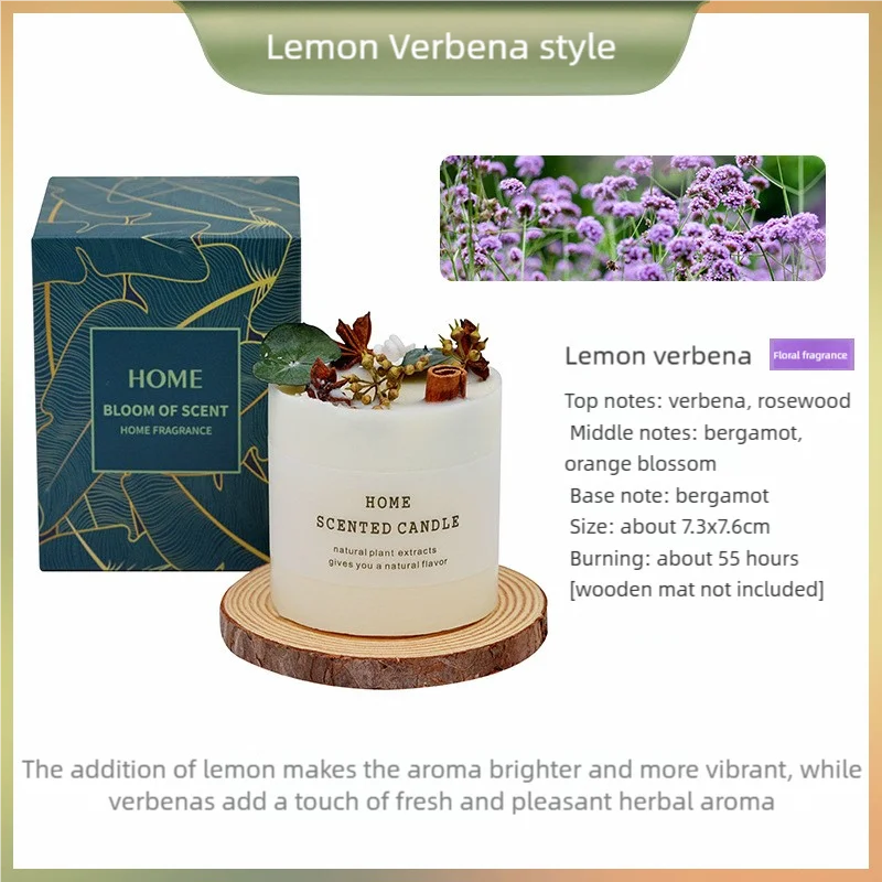 Dried Smokeless Aromatherapy Candles Bare Packaging Scented Candle Home Decora For Valentine's Holiday Decoration